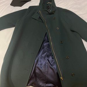 J Crew Cocoon coat in Italian stadium-cloth wool